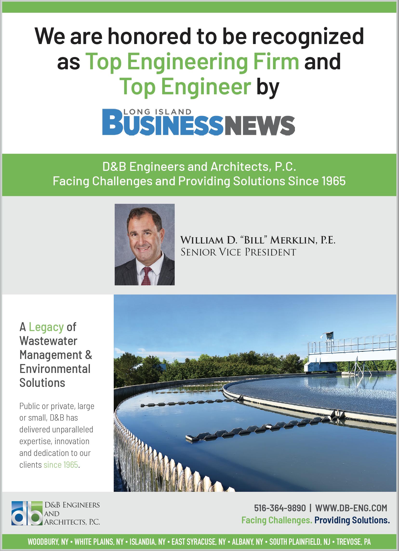 Named Top Engineering Firm! Bill Merklin Named Top Engineer! | Engineers and