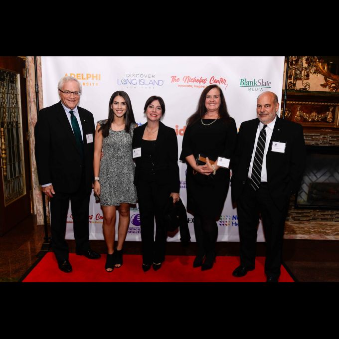 At the November 9 event (left to right) are Steven A. Fangmann, P.E., BCEE, D&B President; Luisa Jaramillo; Olga J. Mubarak, D&B Vice President; Lisa Lautato, D&B Senior Associate; and Joseph H. Marturano, D&B Senior Vice President