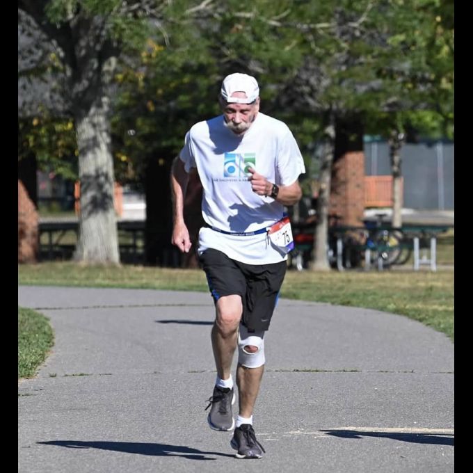 Rob Raab in the home stretch.