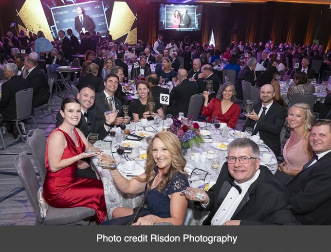 Attendees enjoy an elegant evening at the ACEC National black-tie event. Credit: Risdon Photography