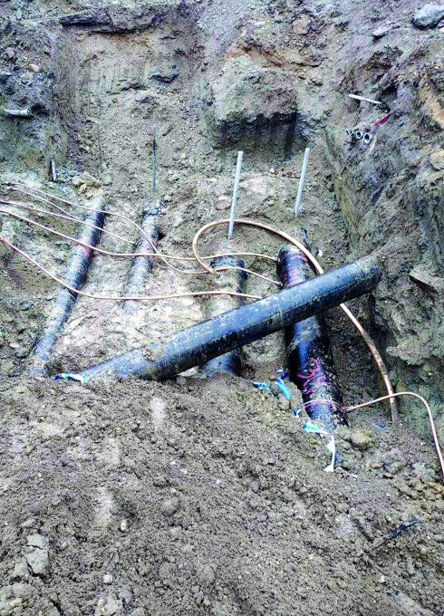 Redesigned interim piping was required to maintain uninterrupted service as construction progressed through pandemic-related supply chain challenges.